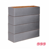 Клинкер фасадный серый с серебром «Харстад», поверхность гладкая